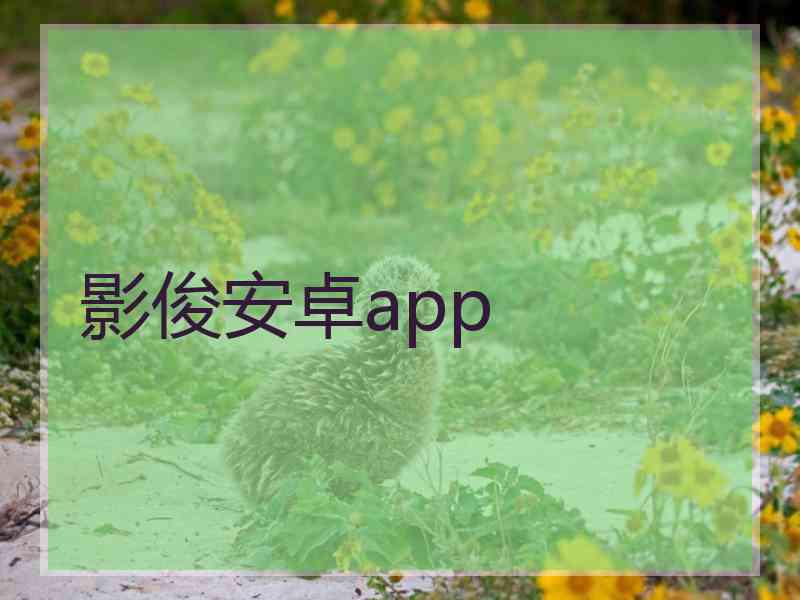 影俊安卓app